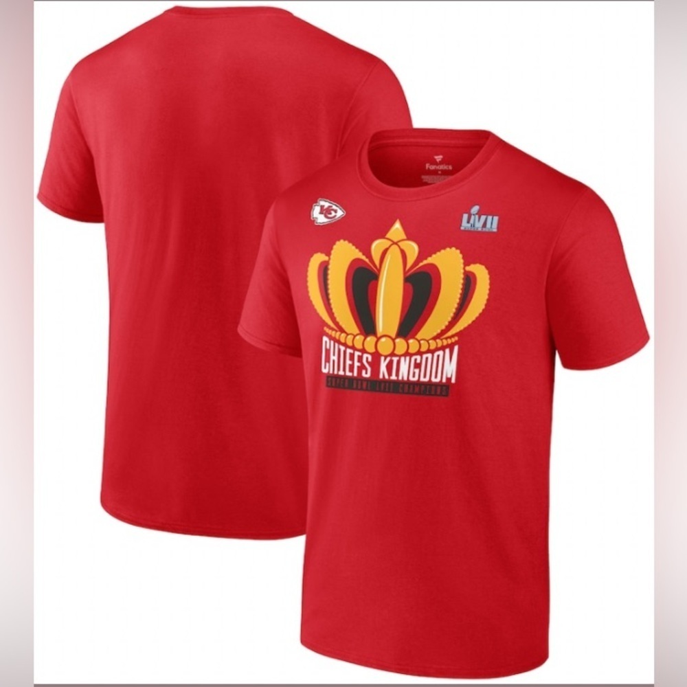 NEW - Kansas City Chiefs Super Bowl LVII Champions Last Standing T-Shirt -Red.